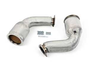 ES#3698715 - SSXAU815 - 3" Large Bore Downpipes  - Featuring HJS 200cpsi High Flow Cats - Fits with OE and Milltek cat-back systems. - Milltek Sport - Audi