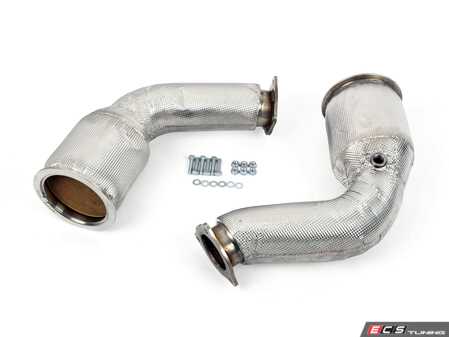 ES#3698715 - SSXAU815 - 3" Large Bore Downpipes  - Featuring HJS 200cpsi High Flow Cats - Fits with OE and Milltek cat-back systems. - Milltek Sport - Audi