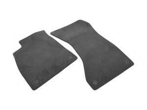 ES#3030650 - 8W1863691BJS1 - Front Carpeted Floor Mats - Granite Grey  - Protect your interior carpet - Genuine Volkswagen Audi - Audi