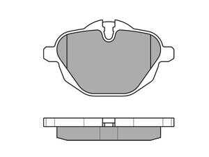 ES#5482240 - 252456118 - Brake Pad Set - Rear - Restore the factory crispness and dependable stopping power of your BMW's rear braking system with this premium Meyle ORIGINAL Quality Brake Pad Set. - Meyle - BMW