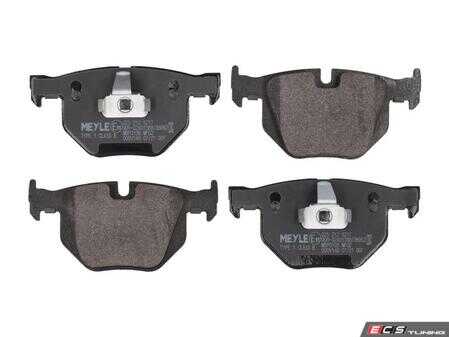ES#5482361 - 252128217 - Brake Pad Set - Rear - Restore your stopping power and confidence behind the wheel with this Premium Rear Brake Pad Set from Meyle. - Meyle - BMW