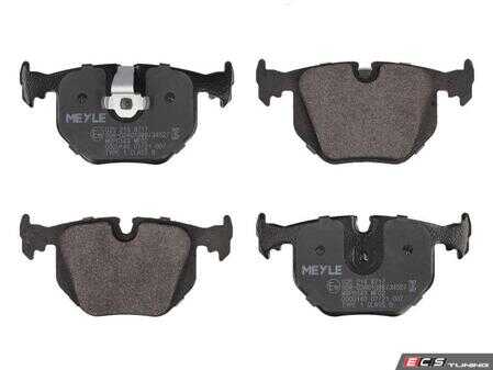 ES#5482387 - 252148717 - Brake Pad Set - Rear - Restore factory-fresh stopping performance and pristine pedal feel with this premium rear brake pad set from Meyle. - Meyle - BMW