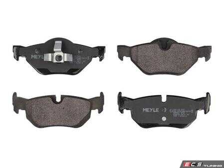 ES#5482410 - 252392617 - Brake Pad Set - Rear - Restore original stopping power and pedal feel to your European daily driver with this premium rear brake pad set from Meyle. - Meyle - BMW