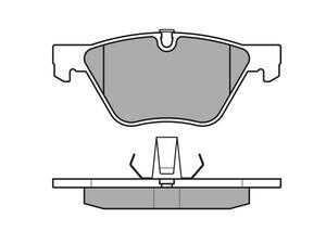 ES#5482490 - 252409620 - Brake Pad Set - Front - Restore original stopping power and pedal feel to your daily driver with this Meyle Original Quality Front Brake Pad Set. - Meyle - BMW