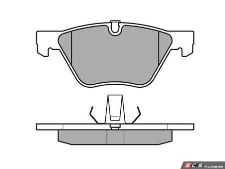 ES#5482490 - 252409620 - Brake Pad Set - Front - Restore original stopping power and pedal feel to your daily driver with this Meyle Original Quality Front Brake Pad Set. - Meyle - BMW