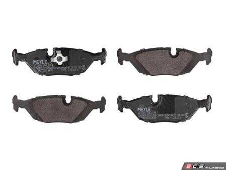 ES#5482511 - 252067516 - Rear Brake Pad Set - Restore your vehicle's factory stopping power and ride comfort with the MEYLE Original Rear Brake Pad Set. - Meyle - BMW