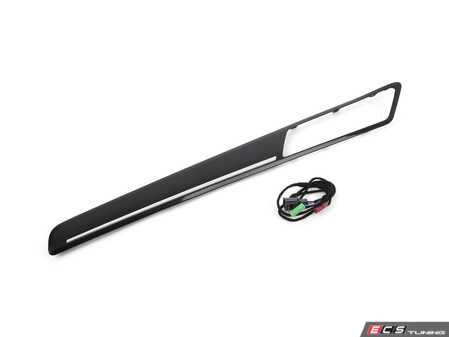 ES#2806565 - 5G4858065BCSJ - Door Trim Molding - Matte Aluminum/Carbon - Left - Genuine Volkswagen Audi - Volkswagen