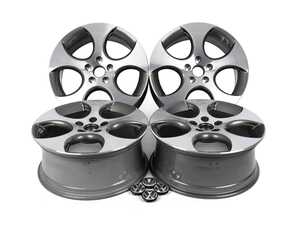 ES#2575823 - 1K0601025AM16ZKT - 18" Detroit Wheels - Set Of Four  - 18"x7.5" ET51 5x112 - Grey-Metallic. Includes center caps - Genuine Volkswagen Audi - Volkswagen