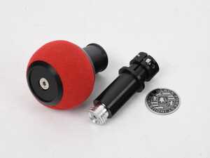 ES#5482926 - GS2DGSRU - BFI Heavy Weight Shift Knob - Red Alcantara / Black Anodized *Scratch And Dent* - Scratch & Dent - Audi Volkswagen
