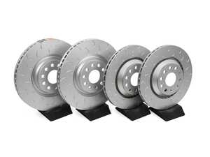 ES#5481130 - 034-301-1021KT - 1-Piece Front & Rear Brake Rotor Upgrade Kit - Set (340x30 / 310x22) - Geomet Anti-Corrosion Coating, CM-250 Special Alloy Designed Specifically To Reduce Warping from Hard Street Use - 034Motorsport - Audi Volkswagen