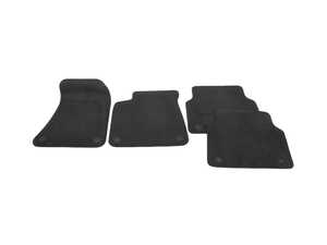 ES#3143897 - 4H1863011FGP1 - Carpeted Floor Mat Set - Sabre (Black) - Protect your interior carpet - Genuine Volkswagen Audi - Audi