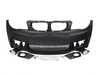 ES#4674833 - E821MFTBUMP-FOG- - 1M Style Replacement Front Bumper Conversion - With Foglight Cutouts - Complete front bumper with lower grilles. - ECS - BMW