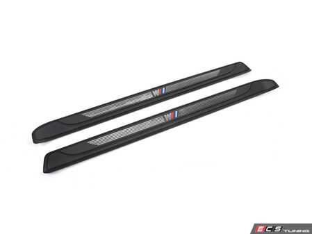 ES#5481252 - 51478045291/2KT - M Door Sill Covers - If your factory door sills are scratched, faded, or missing that iconic M-Sport flair, it?s time for an upgrade that greets you properly every single time you step inside. - Assembled By ECS - BMW