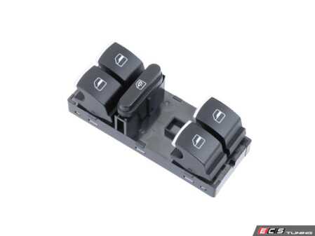 ES#5491638 - 5K4959857AXSH - Window Switch - Chrome - Fix sticky or dead window toggles in minutes with this direct plug-and-play replacement switch block. - URO - Volkswagen