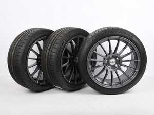 ES#5491368 - 9037069 - 18" Alzor Style MB8 Wheel & Tire Package - Continental (235/40R18) *Scratch And Dent* - Scratch & Dent - Audi Volkswagen
