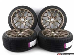 ES#5491689 - 330-2-22540MK7 - 18" Alzor Bronze Style 330 "Ready-To-Roll" Wheel & Tire Package for MK7 GTI - w/ Ironman Tires - 18x8 ET42 5x112 - Bronze Finish - With Professionally Mounted & Balanced Ironman iMove Gen 3 UHP Tires (225/40R18) - Alzor - Volkswagen
