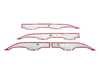 ES#4372412 - 2GJ071328DSP - Taos Basecamp - Side Door Skid Plates - Set of 4 panels that feature trapezoid design accent and are finished in satin metallic silver paint. - Genuine Volkswagen Audi - Volkswagen