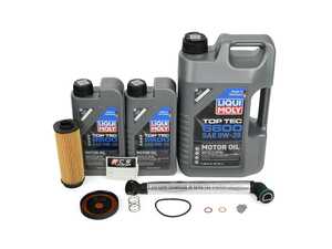 ES#5483121 - 83212365954KT13 - Gen 1 BMW B58 PCV Repair & Premium Oil Service Kit  - Fix the whistle, replace the brittle vent hose, and flush out the contaminated oil. This kit pairs the highly sought after PCV fix with a premium Liqui Moly Top Tec 6600 0W-20 oil service to give your engine a completely clean slate. - Assembled By ECS - BMW