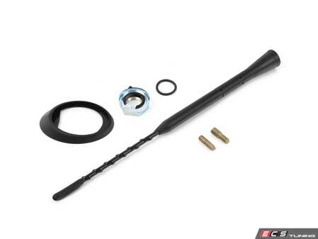 ES#5482444 - 3b0051751KT - Stubby Whip Antenna & Hardware - Refresh your roofline and eliminate unsightly antenna dry rot with this premium Stubby Antenna Upgrade & Roof Seal Kit. - Assembled By ECS - Audi Volkswagen