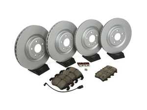 ES#4265640 - 8K0698301MKT18 - Front & Rear Economy Brake Service Kit - Featuring ECS V5 plain rotors and ECS DD23 ceramic brake pads. - Assembled By ECS - Audi