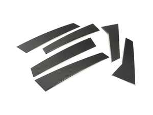 ES#4883742 - E436.GLOSS - Porsche Macan 95B Rennline Carbon Fiber Pillar Cover Kit - Gloss - Simple, effective solution, either concealing the worn finish or protecting the original if its still in good condition. - Rennline - Porsche