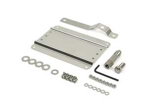 ES#3089102 - 0002S-AU1-50 - No Holes License Plate Bracket Kit - Avoid drilling holes in your bumper by utilizing a tow hook mounted plate bracket - GMG Motorsports - Audi
