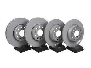 ES#5480737 - 1k0615301t1KT - Front & Rear Brake Rotors - Set (288x25 / 272x10) - Replace your worn rotors and stop with confidence. - Zimmermann - Audi Volkswagen