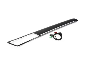 Door Trim Molding - Matte Aluminum/Carbon - Right