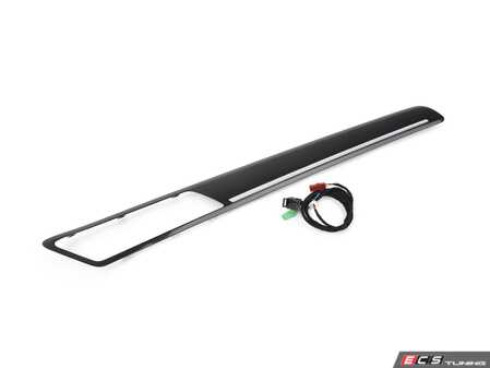 ES#2806566 - 5G4858066BCSJ - Door Trim Molding - Matte Aluminum/Carbon - Right - Genuine Volkswagen Audi - Volkswagen