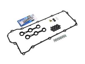 ES#5492387 - 11120034107KT2 - Ultimate Valve Cover Gasket Kit - With Hardware - Includes gaskets, cap nuts, studs, sealing washers, and silicone sealant for an all-inclusive service. - Assembled By ECS - BMW