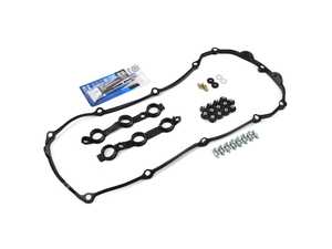 ES#5492384 - 11120030496KT3 - Ultimate Valve Cover Gasket Kit - With Hardware - Includes gaskets, cap nuts, studs, sealing washers, and silicone sealant for an all-inclusive service. - Assembled By ECS - BMW
