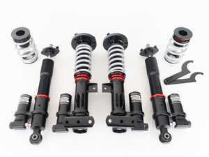ES#4900308 - 057807LA01 - ECS Performance 2-Way Adjustable Coilover System - E36 - Track-ready performance and flexibility for your E36! Featuring nitrogen-filled external reservoirs and independently adjustable compression and rebound damping. - ECS - BMW