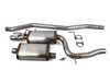 ES#3175519 - 252561M - Cat-Back Exhaust System  - 2.5" T-304 Stainless Steel exhaust system with dual tip Magnaflow muffler - Techtonics Tuning - Audi
