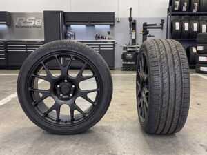 ES#5492000 - 88.143.17NBSW57 - 18" Neuspeed RSe143 Ready-To-Roll Wheel & Tire Package for B7 Passat (235/45R18) - Square 18"x8.5" ET45 5x112 57.10CB - Black - Satin - With Professionally Mounted & Balanced ADVANTA HPZ-02 All-Season Tires (235/45R18). Specifically created for your B7 Passat. - Neuspeed - Volkswagen
