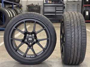 ES#5492033 - 88.10.17NBSW87 - 18" Neuspeed RSe10 Ready-To-Roll Wheel & Tire Package for B7 Passat (235/45R18) - Square 18"x8.5" ET45 5x112 57.10CB - Black - Satin - With Professionally Mounted & Balanced ADVANTA HPZ-02 All-Season Tires (235/45R18). Specifically created for your B7 Passat. - Neuspeed - Volkswagen