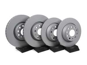 ES#5480796 - 1k0615301aa5KT - Front & Rear Brake Rotors - Set (312x25 / 282x12) - Featuring Zimmermann's "Coat Z" coating for corrosion resistance - Zimmermann - Audi Volkswagen