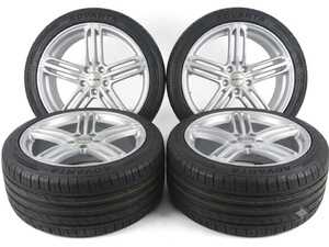 ES#5493033 - 62018AV25535B8S4 - 19" Alzor Style 620 "Ready-To-Roll" Wheel & Tire Package for B8/B8.5 S4 - w/ Advanta HPZ-02 Tires - 19x8.5 ET42 5x112 - Hyper Silver - With Professionally Mounted & Balanced Advanta HPZ-02 Tires (255/35R19) - Alzor - Audi