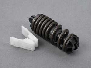 ES#5482703 - 1k0721403KT - Clutch Pedal Assist Spring & Master Cylinder Clip Kit - Fix a dead or sticking clutch pedal. Rebuild your pedal hinge assembly with this genuine OEM spring and mounting clip pair! - Genuine Volkswagen Audi - Volkswagen
