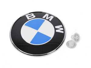 ES#259422 - 51141970248 - BMW Trunk Emblem With Grommets - Tired of looking at your faded trunk badge? Replace it with this new Roundel. - Genuine BMW - BMW