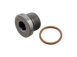 ES#5492828 - N0160293 - Crank Plug Kit - M18x1.5 threaded sealing plug to cure weeping oil leaks from your engine block, or to replace a stripped plug after a heavy timing belt service. - Febi - Audi