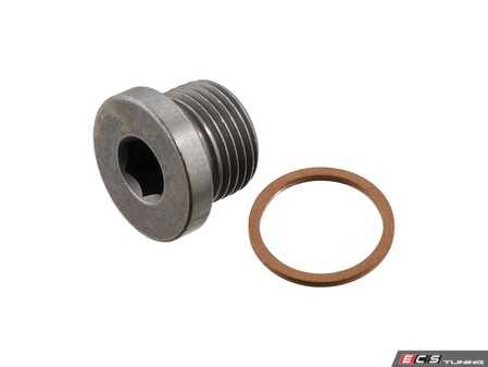 ES#5492828 - N0160293 - Crank Plug Kit - M18x1.5 threaded sealing plug to cure weeping oil leaks from your engine block, or to replace a stripped plug after a heavy timing belt service. - Febi - Audi