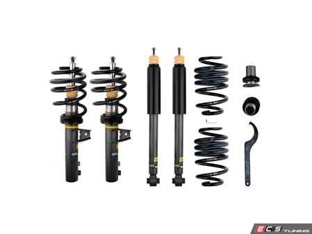ES#5493185 - 47-342941 - Bilstein EVO S Suspension Kit - This height-adjustable performance coilover kit lowers chassis ride height while sharpening cornering dynamics and body control. - Bilstein - Audi Volkswagen