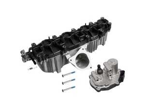 ES#5492946 - 03L129086S2 - Intake Manifold Assembly With Electronic Actuator Motor - Cure the dreaded P2015 flap position fault code entirely, eliminate choking carbon buildup, and replace your fatigued flap motor in one comprehensive step on your 2.0L TDI. - Febi - Audi Volkswagen