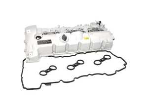 ES#5492978 - 11127552281S1 - Valve Cover With Vent Valve And Gasket - Restore leak-free engine performance and precise crankcase pressure control with this premium Febi Bilstein aluminum cylinder head cover kit. - Febi - BMW