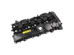 ES#5492135 - 11127645173 - Valve Cover With Vent Valve And Gasket - Restore leak-free operation and keep your engine bay spotless with this high-quality Febi Bilstein replacement valve cover assembly. - Febi - BMW