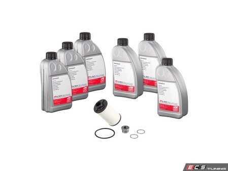 ES#5492205 - 02E305051 - DSG Transmission Service Kit - Everything required to perform a factory-correct fluid and filter service on your VW/Audi 6-speed dual-clutch transmission. - Febi - Audi Volkswagen