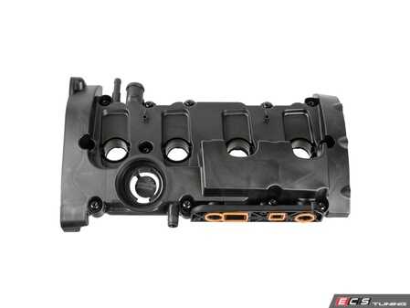 ES#5492233 - 06D103469N - Valve Cover - Complete, direct OE-replacement valve cover assembly to cure stubborn oil leaks and erratic idle issues on your 2.0T FSI. - Febi - Audi