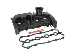 ES#5492355 - 06F103469K - Cylinder Head Valve Cover Assembly With Gaskets - Direct OE-quality replacement plastic valve cover assembly to cure stubborn oil leaks and correct vacuum issues on your 2.0T FSI engine. Includes a pre-installed perimeter gasket and spark plug tube seals. - Febi - Audi Volkswagen