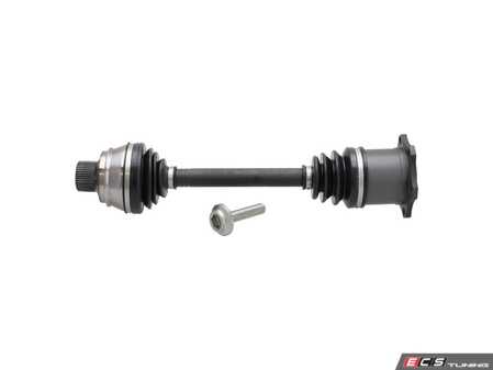 ES#5492434 - 8K0407271AJ - Front Axle Assembly - Priced Each - Direct OE-quality replacement constant velocity drive shaft to cure speed-dependent vibrations, clicking noises during sharp turns, and replace torn CV boots. - Febi - Audi