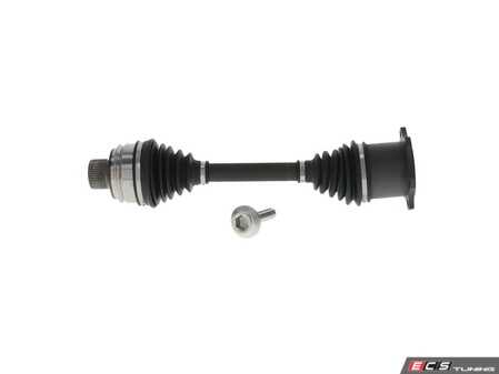 ES#5492532 - 8K0407271P - Front Axle Assembly - Priced Each - Direct OE-quality replacement front axle assembly to cure clicking while turning, eliminate highway-speed vibrations, and replace axles with torn CV boots. - Febi - Audi